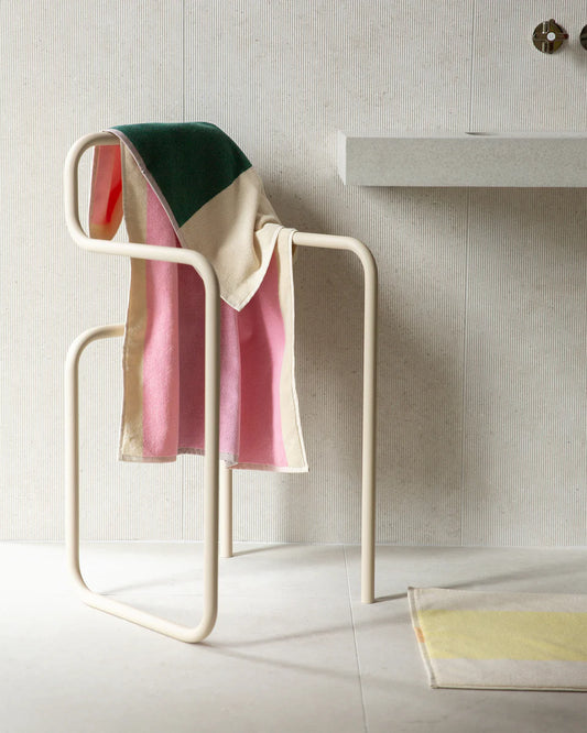 Badhanddoek - Martens & Martens collectie - Pink/Dark green | SUITE702