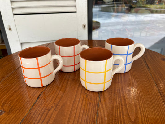 Straight Mug - quadrados | A Loja Da Ceramica