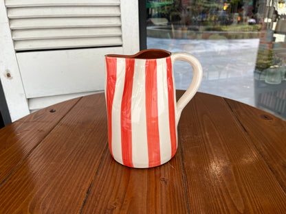 1L Jug - Thick Vertical Lines | A Loja Da Ceramica