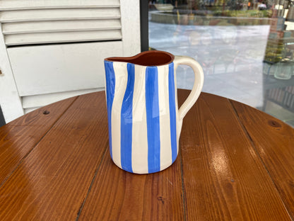 1L Jug - Thick Vertical Lines | A Loja Da Ceramica