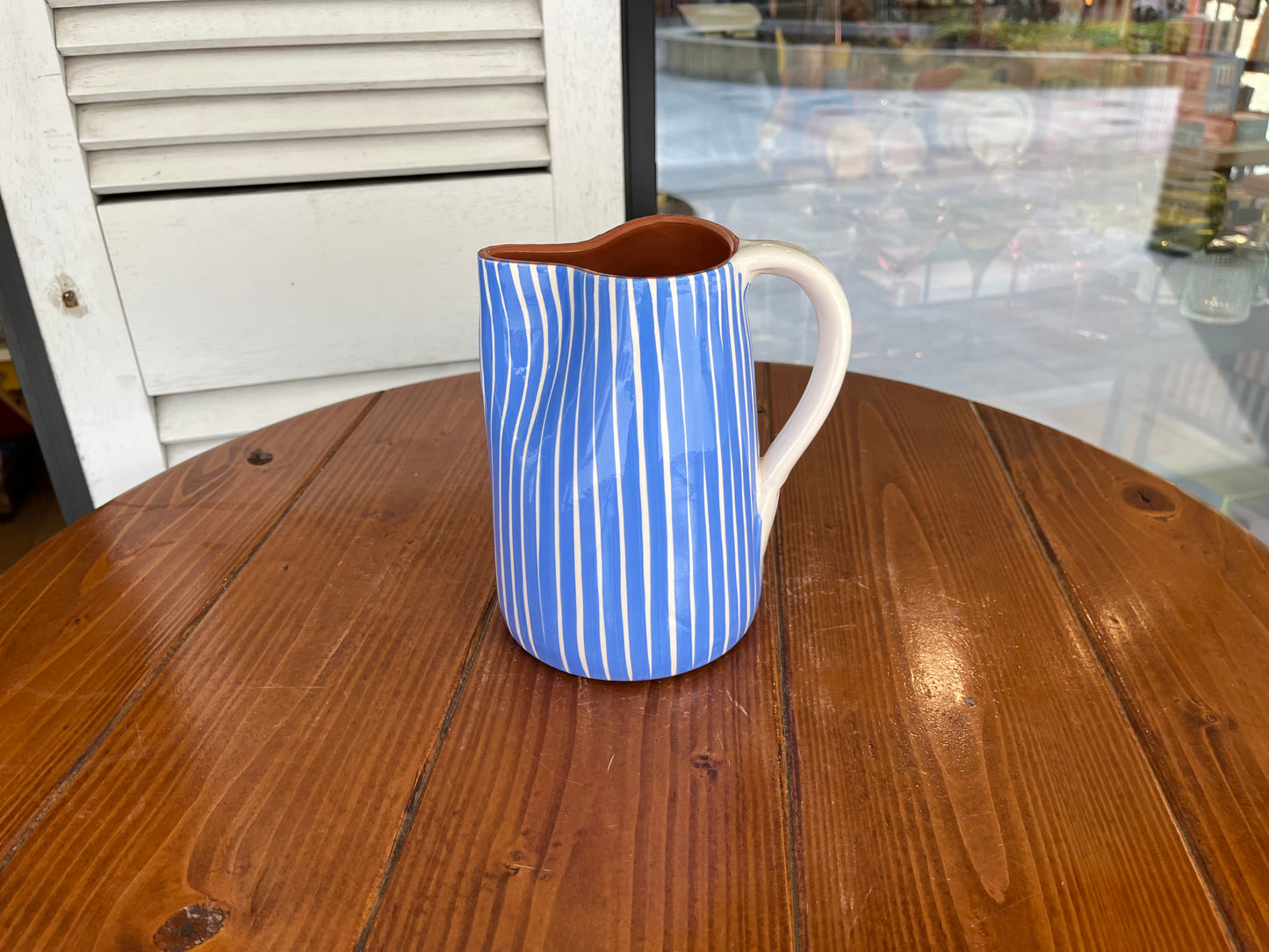 1L Jug - Thin Vertical Lines | A Loja Da Ceramica