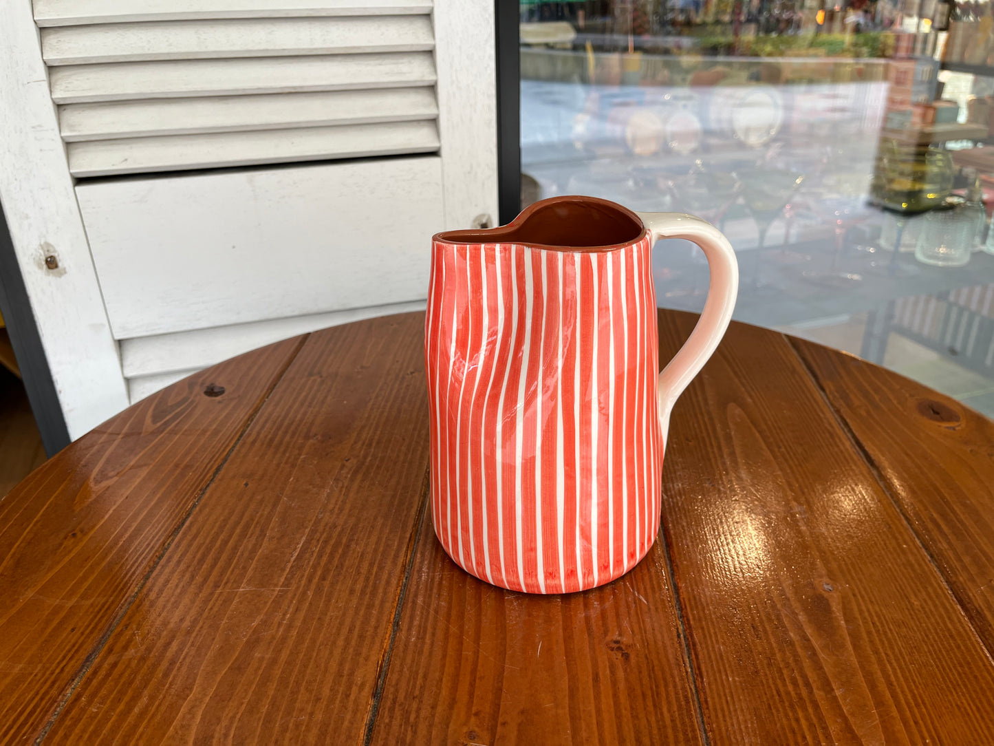 1L Jug - Thin Vertical Lines | A Loja Da Ceramica