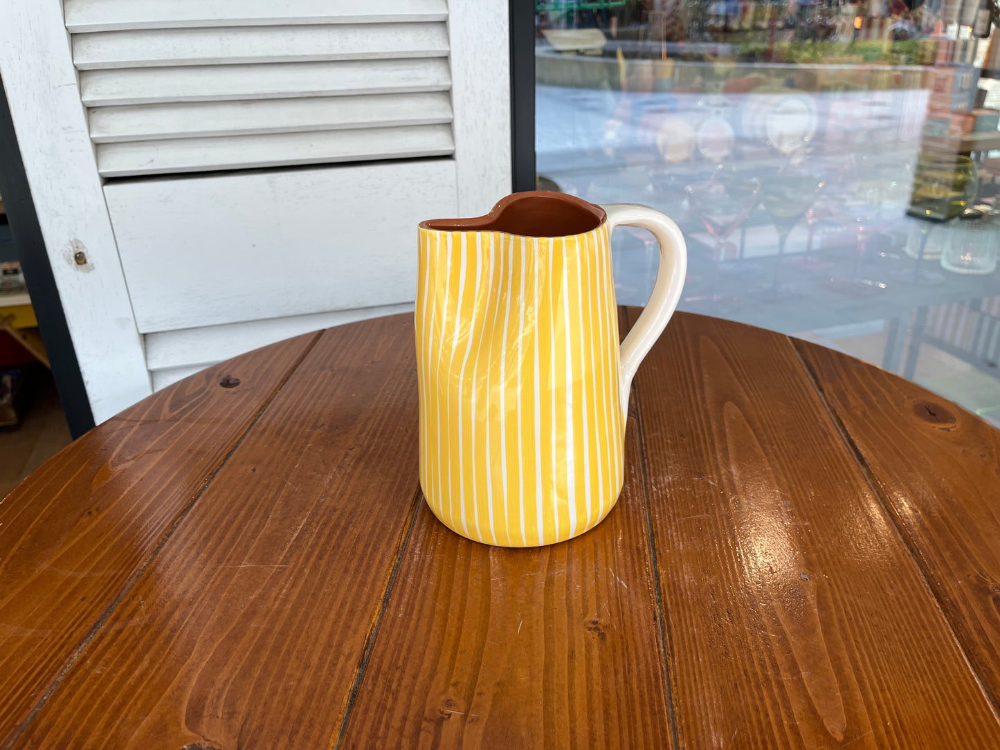 1L Jug - Thin Vertical Lines | A Loja Da Ceramica