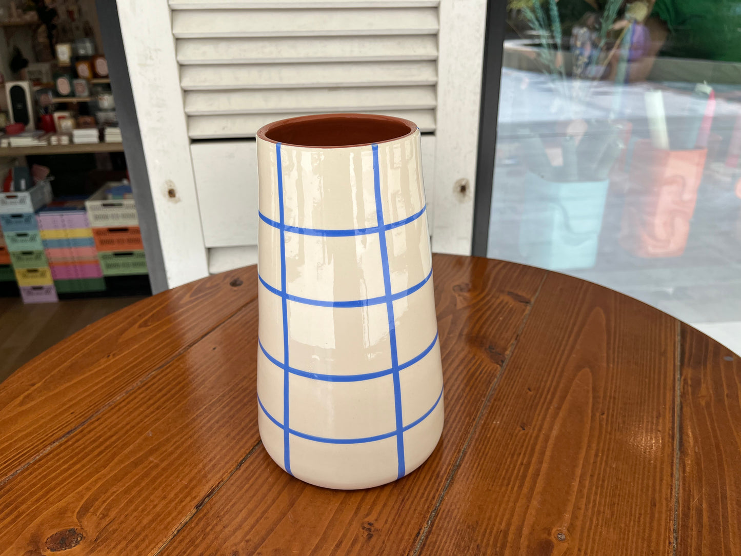 Vase Vulcao XL - quadrados | A Loja Da Ceramica