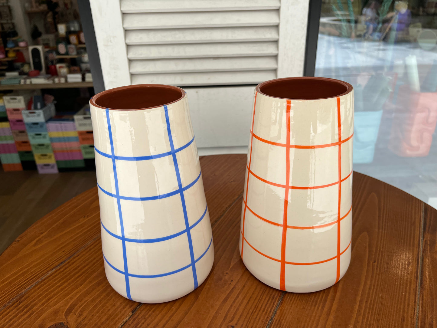 Vase Vulcao XL - quadrados | A Loja Da Ceramica