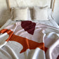Blanket knitted cotton - orbi - orange | Sophie Home - de inKijk