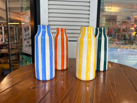 Big Bottle - Thick Vertical Lines | A Loja Da Ceramica