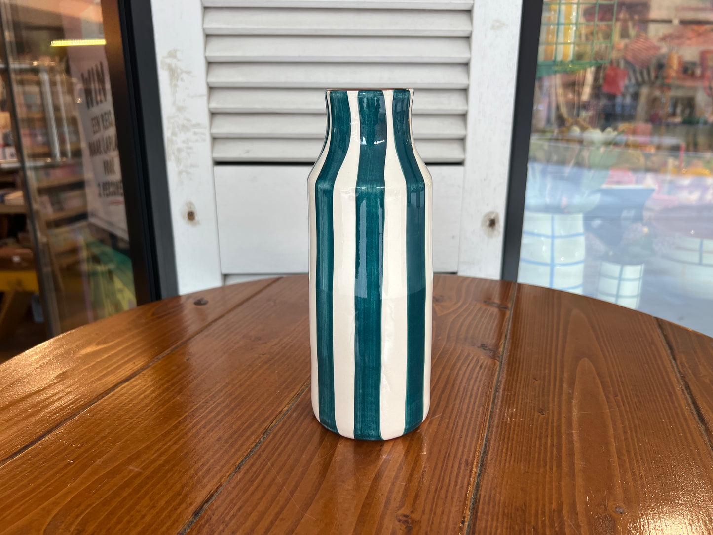 Big Bottle - Thick Vertical Lines | A Loja Da Ceramica