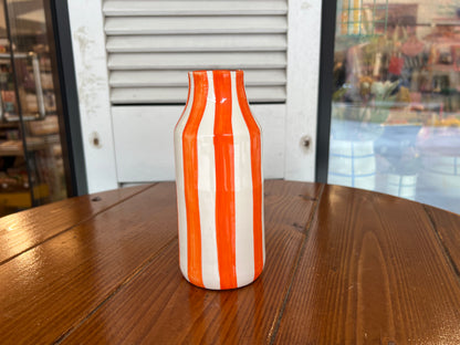 Small Bottle - Thick Vertical Lines | A Loja Da Ceramica