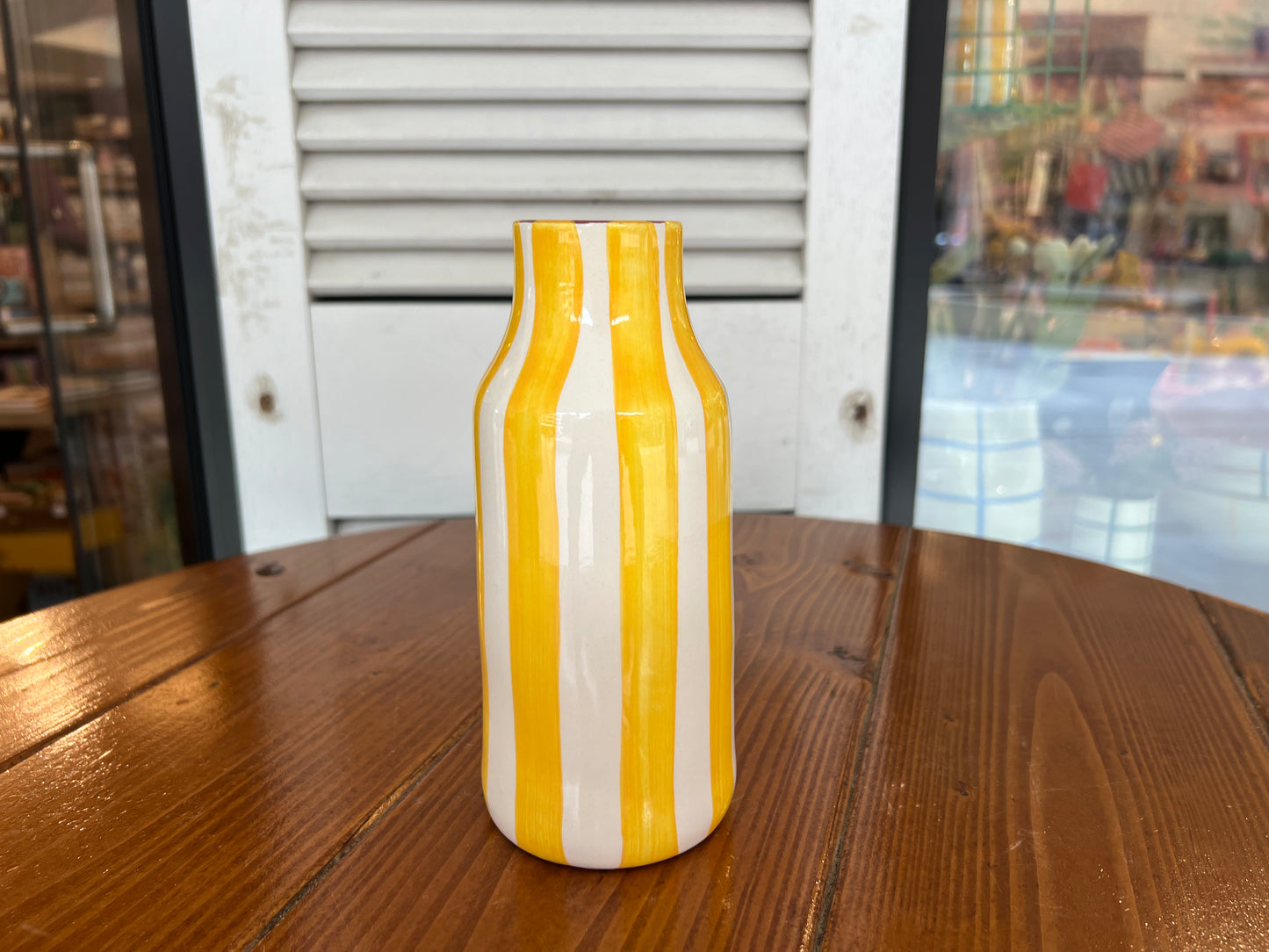 Small Bottle - Thick Vertical Lines | A Loja Da Ceramica