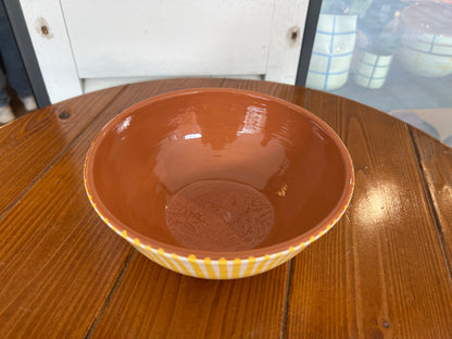 Rounded Salad Bowl - Listas - Mustard  | A Loja Da Ceramica