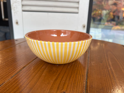 Rounded Salad Bowl - Listas - Mustard  | A Loja Da Ceramica