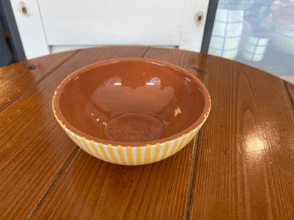 Rounded Salad Bowl - Listas - Mustard  | A Loja Da Ceramica