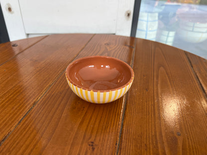 Rounded Salad Bowl - Listas - Mustard  | A Loja Da Ceramica