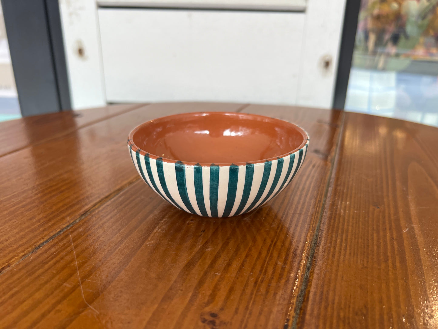Rounded Salad Bowl - Listas - Teal | A Loja Da Ceramica