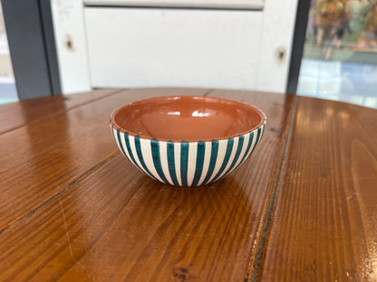 Rounded Salad Bowl - Listas - Teal | A Loja Da Ceramica