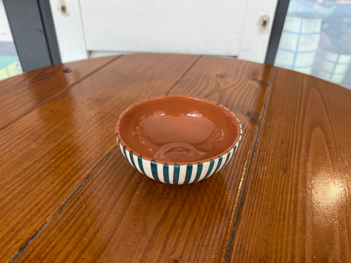 Rounded Salad Bowl - Listas - Teal | A Loja Da Ceramica