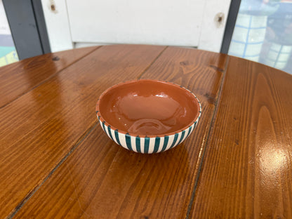 Rounded Salad Bowl - Listas - Teal | A Loja Da Ceramica
