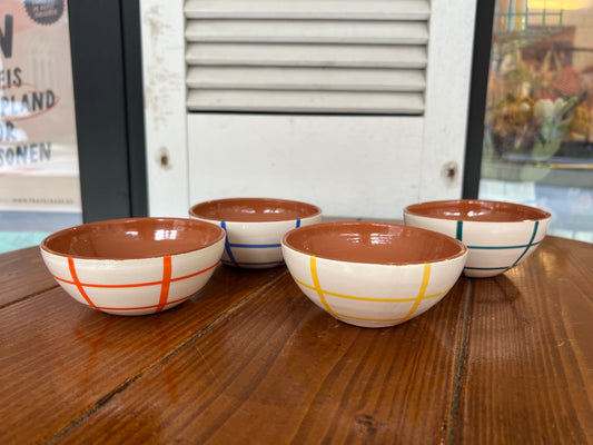 Rounded Bowl - Quadrados - ⌀ 12cm | A Loja Da Ceramica