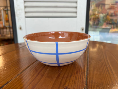 Rounded Salad Bowl - Quadrados - ⌀ 17cm | A Loja Da Ceramica