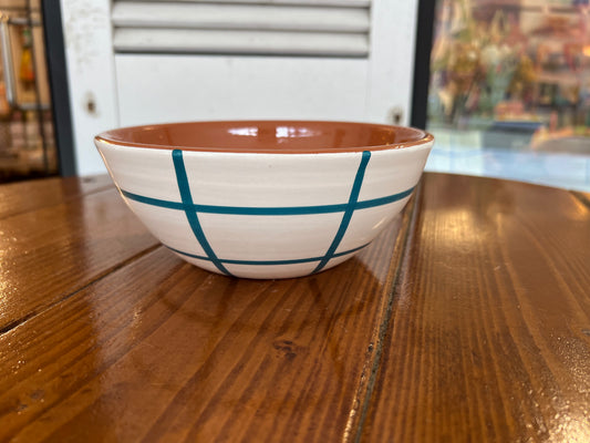 Rounded Salad Bowl - Quadrados - ⌀ 17cm | A Loja Da Ceramica