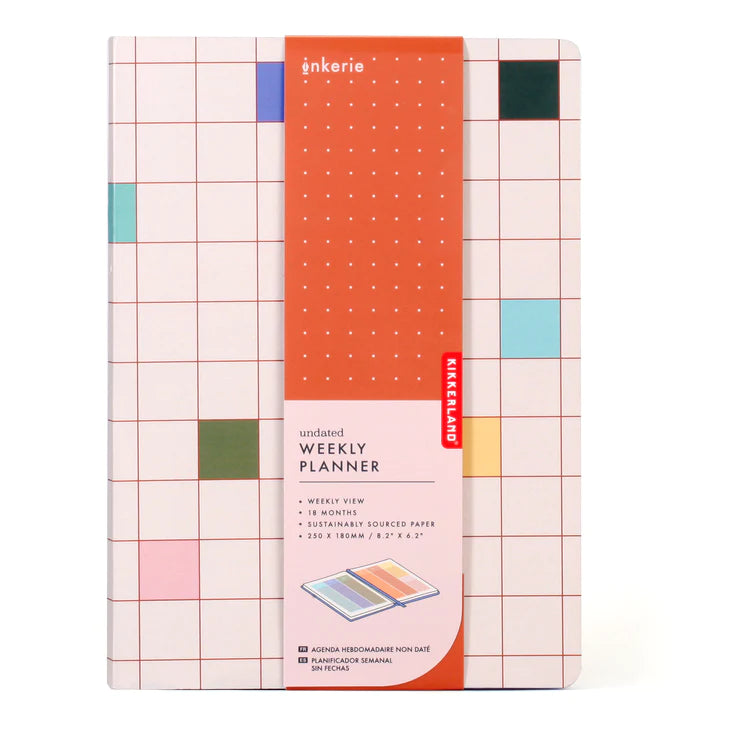 Undated Weekly Planner | Kikkerland - de inKijk