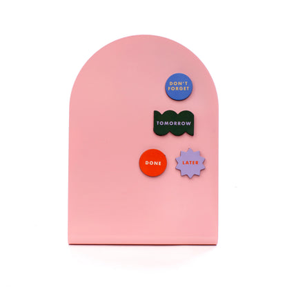 Magnetic memo board - pink | Kikkerland