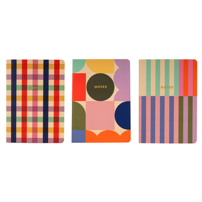 A5 notebooks - set of 3 | Kikkerland