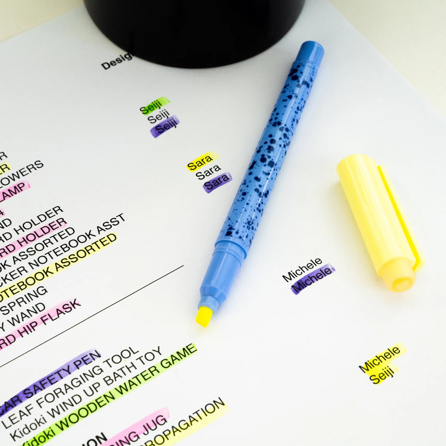 Erasable highlighters - set of 4 | Kikkerland