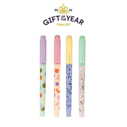 Erasable highlighters - set of 4 | Kikkerland