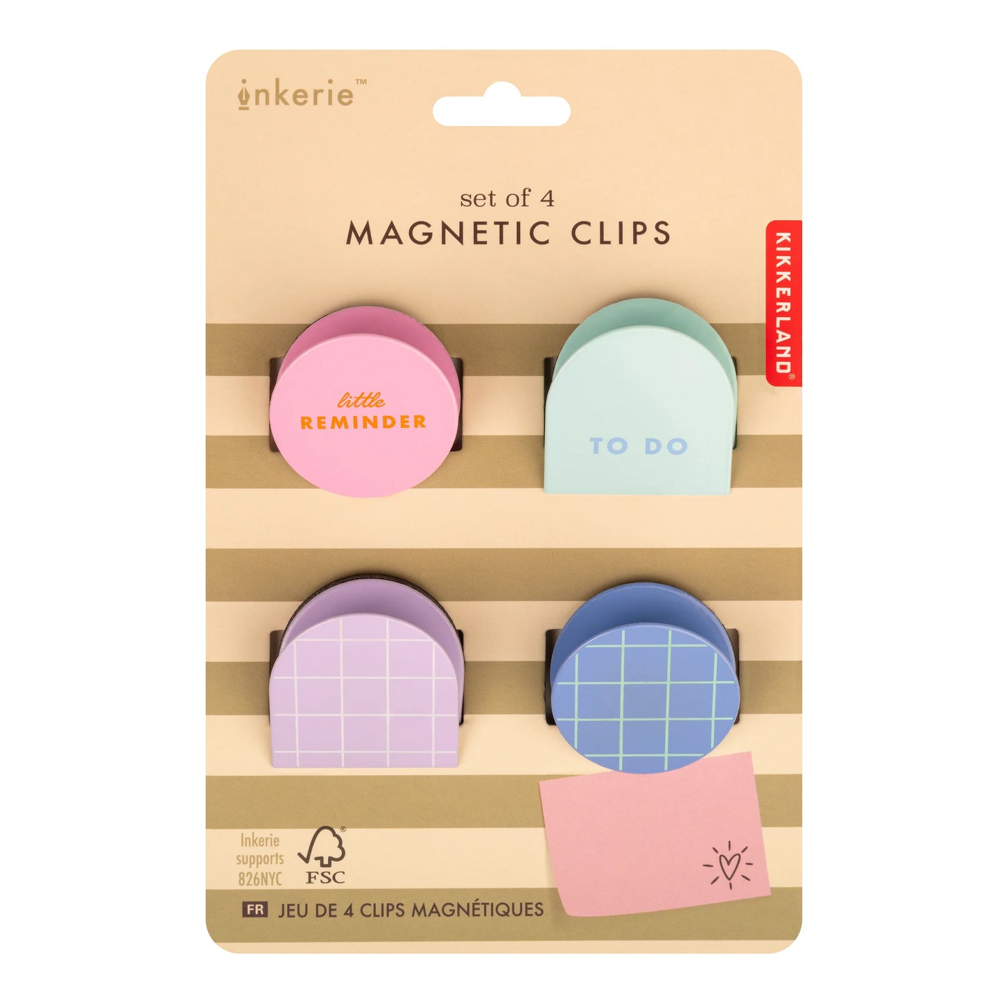 Magnetic clips - set of 4 | Kikkerland