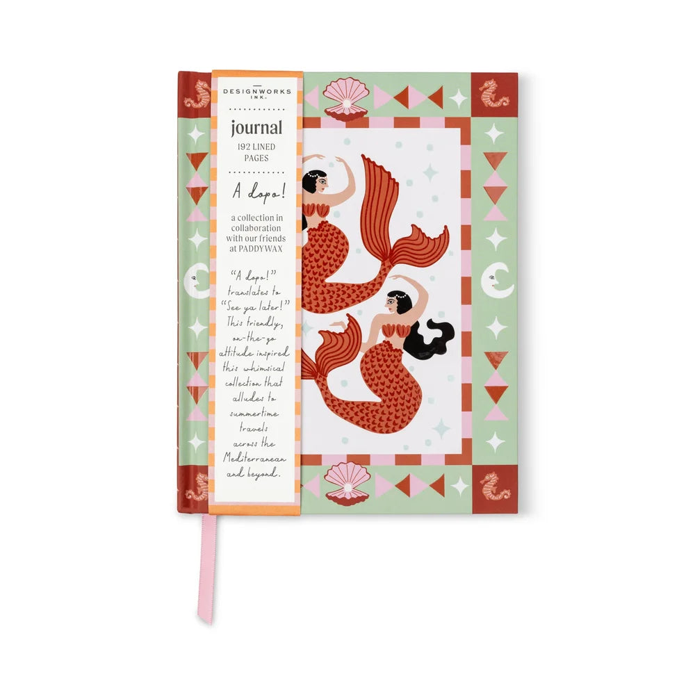 A Dopo ! - soft touch journal - mermaid & moon | Designworks Ink