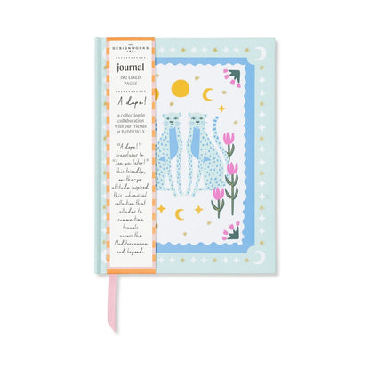 A Dopo ! - soft touch journal - blue cheetah | Designworks Ink