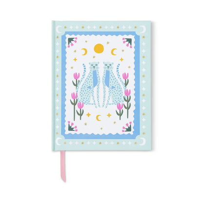 A Dopo ! - soft touch journal - blue cheetah | Designworks Ink