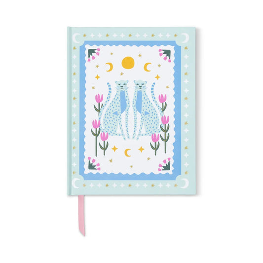 A Dopo ! - soft touch journal - blue cheetah | Designworks Ink