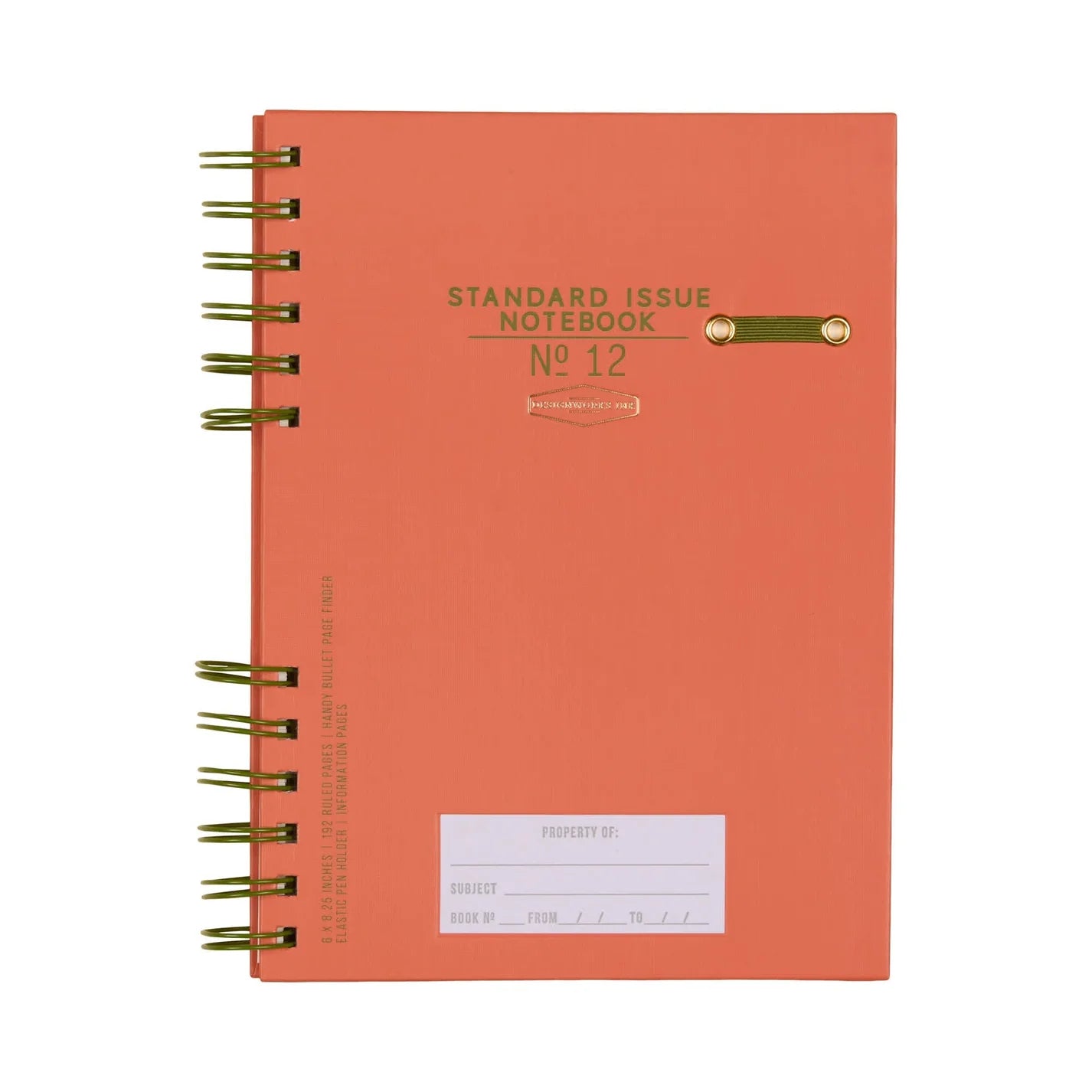 Standard issue notebook Nr.12 - Army Green & Chili | Designworks Ink