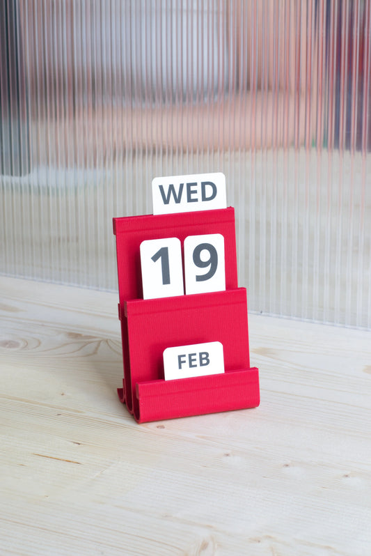 Kalender Joe - rood | Warren & Laetitia