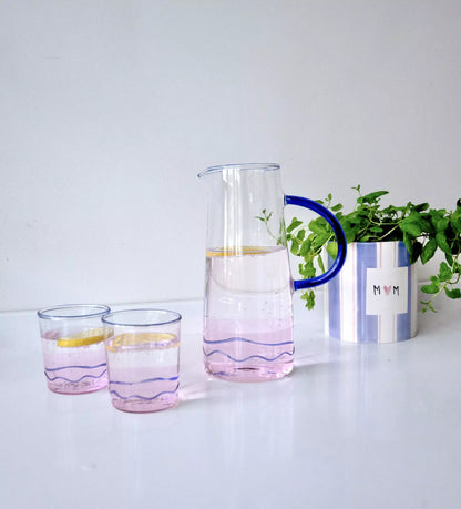 Glas Ziggy Blush - Set van 2 | And Nook