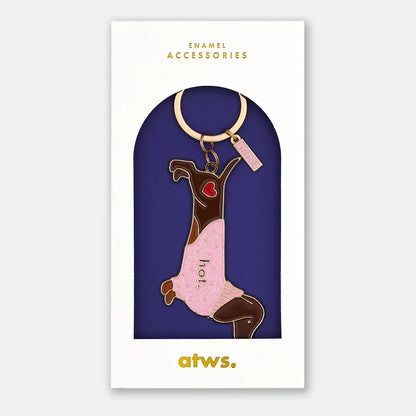Hot Dachshund - Keychain | All the ways to say