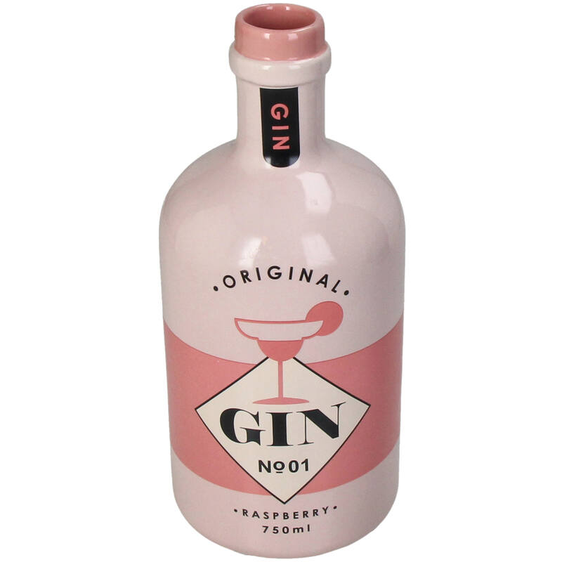 Roze ginfles vaas - Kersten