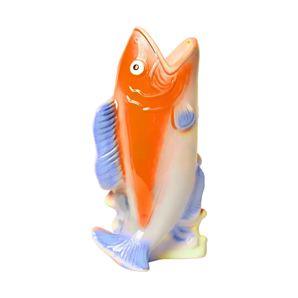 Vase Fish - Orange/Blue | Kitsch Kitchen