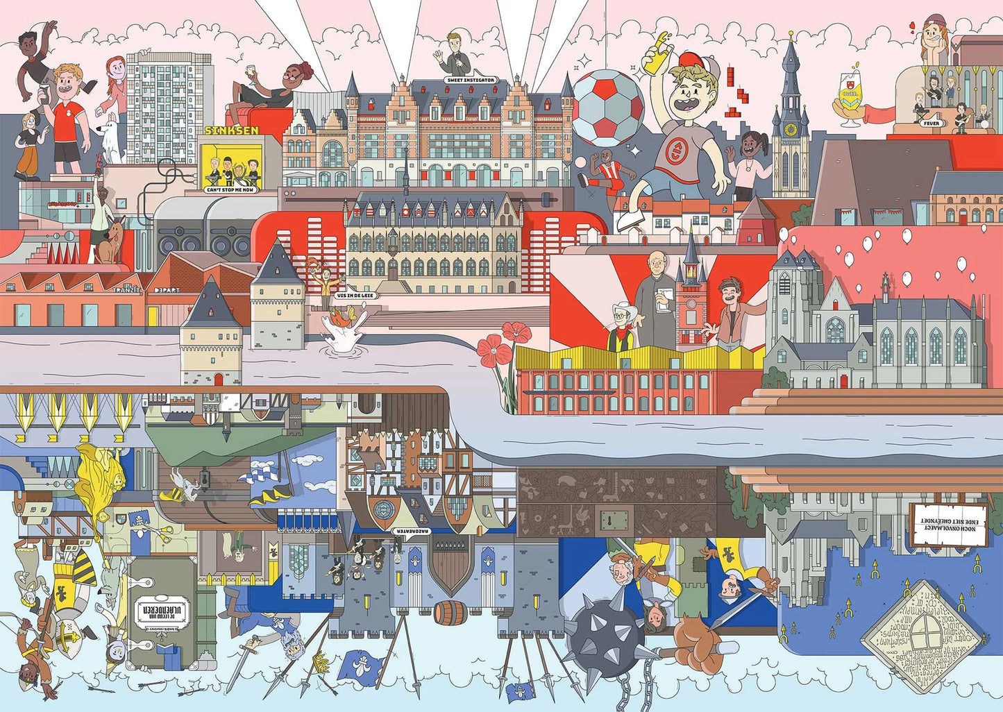 KORTRIJK puzzel | Puzzle in a bag