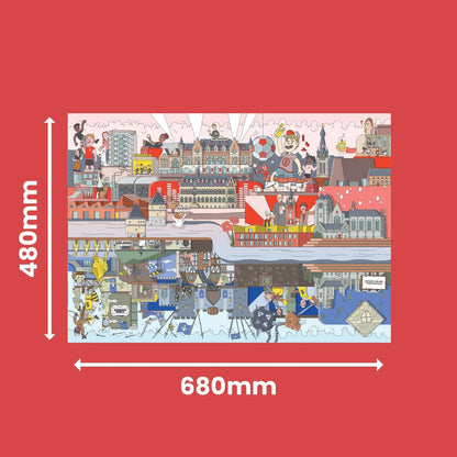 KORTRIJK puzzel | Puzzle in a bag