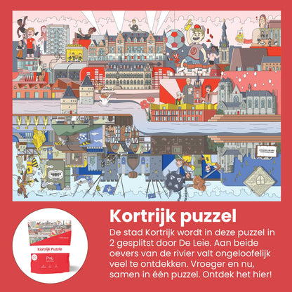 KORTRIJK puzzel | Puzzle in a bag