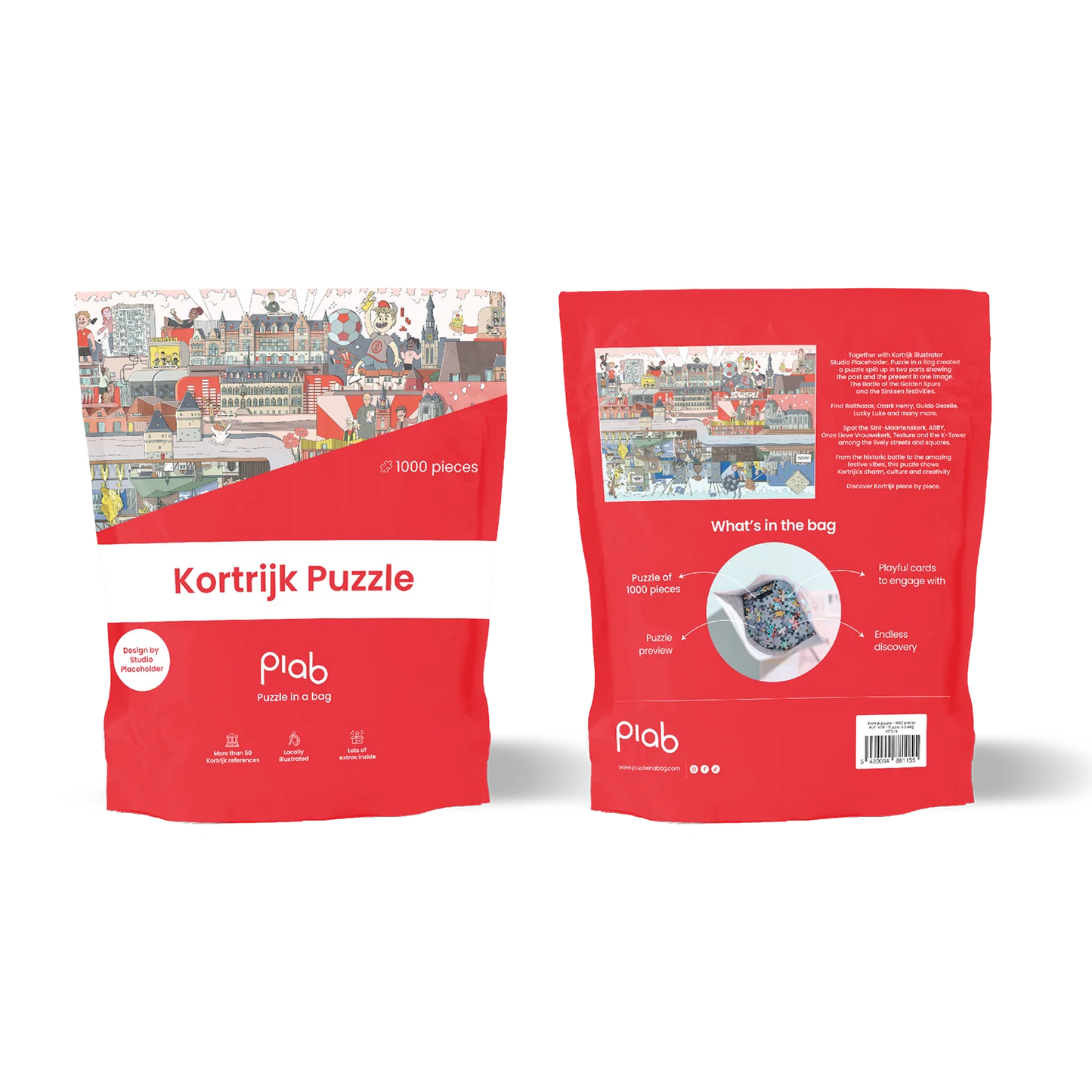 KORTRIJK puzzel | Puzzle in a bag