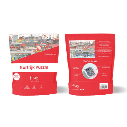 KORTRIJK puzzel | Puzzle in a bag