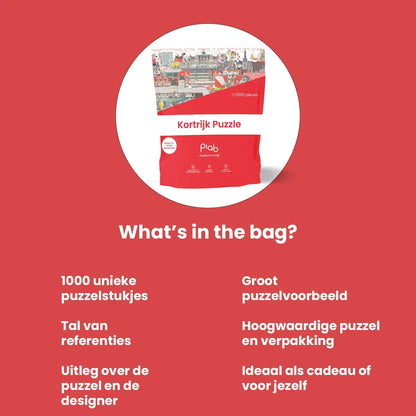 KORTRIJK puzzel | Puzzle in a bag
