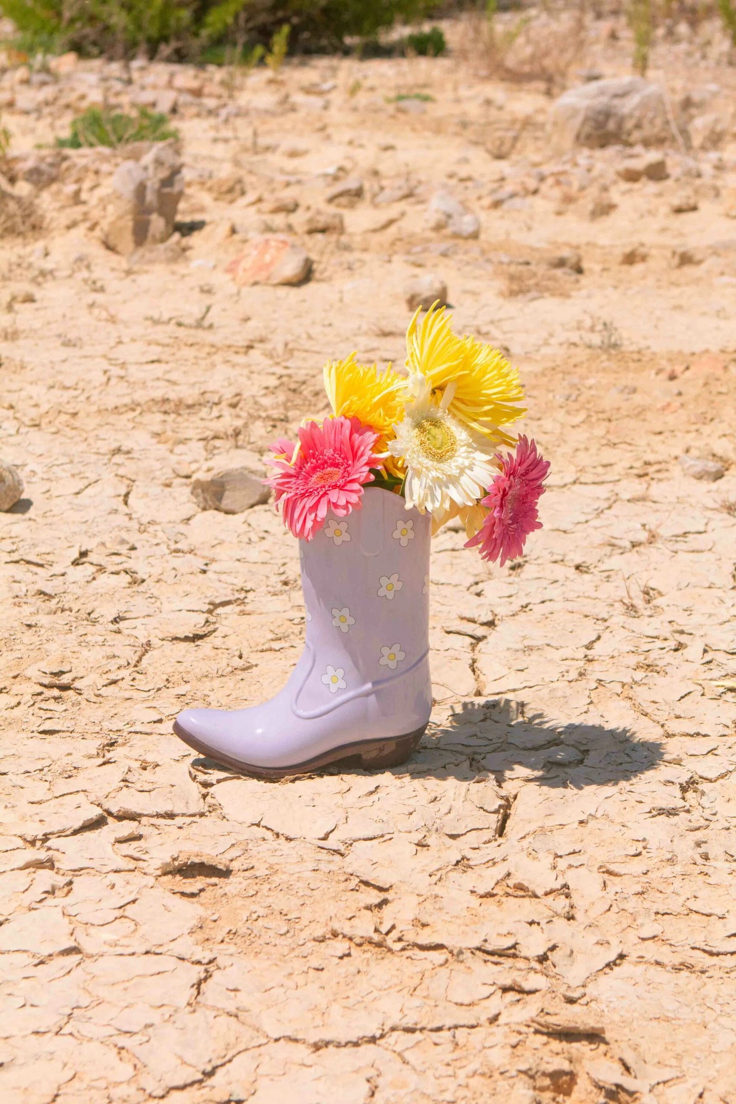 Vase rodeo cowboy boot - lilac | Doiydesign