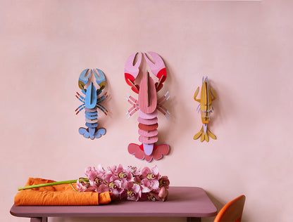 Pink Lobster - deluxe - muurdecoratie | Studio Roof