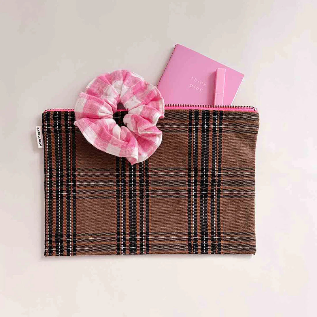 Pouch - Lili - Tartan Check | Rose in April